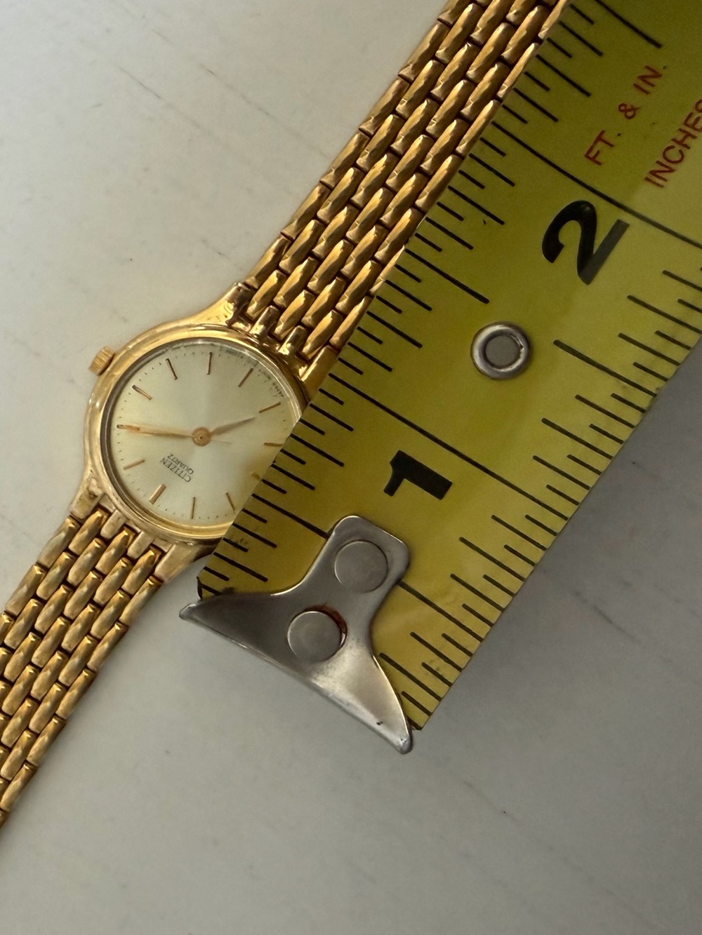 Vintage Citizen Gold-Tone Women's Bracelet Watch with Cream Dial - Picture 5 of 6
